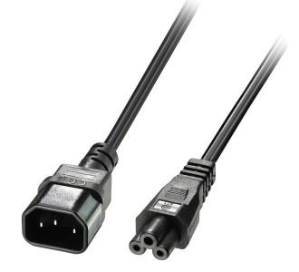 POWERTECH καλώδιο τροφοδοσίας CAB-P034, 0.75mm², copper, 1m, μαύρο