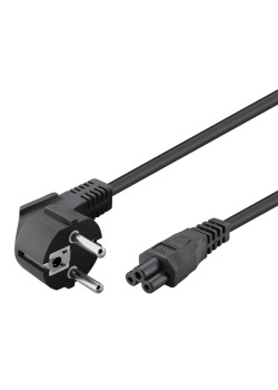 POWERTECH καλώδιο τροφοδοσίας CAB-P035, copper, 3x 0.5mm, 1.5m, μαύρο