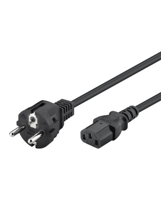 POWERTECH καλώδιο τροφοδοσίας CAB-P049, 3x 0.75mm², copper, 2m, μαύρο