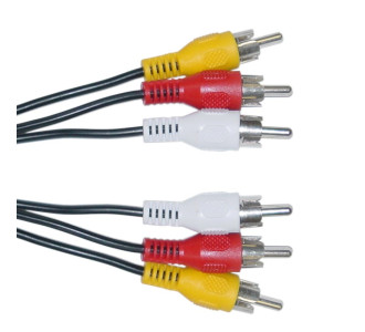 POWERTECH καλώδιο 3x RCA σε 3x RCA CAB-R004, 1.5m, μαύρο POWERTECH καλώδιο 3x RCA σε 3x RCA CAB-R004, 1.5m, μαύρο