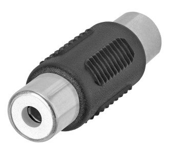 POWERTECH αντάπτορας RCA θηλυκό σε θηλυκό CAB-R021, μαύρος