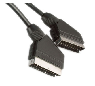 POWERTECH καλώδιο Scart 21pin σε Scart 21pin CAB-S003, 3m, μαύρο