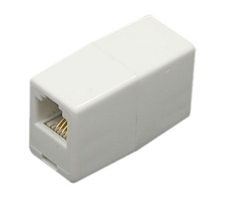 POWERTECH τηλεφωνικό εξάρτημα μούφα CAB-T021, 6p4c, RJ11, μπεζ