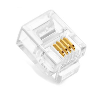 POWERTECH Plug Γραμμής Τηλεφώνου RJ11 6p4c, 100τεμ