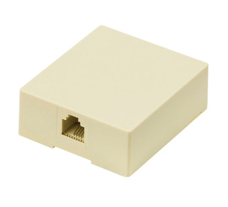 POWERTECH Πρίζα τηλεφώνου CAB-T027, RJ11 6p4c, μπεζ