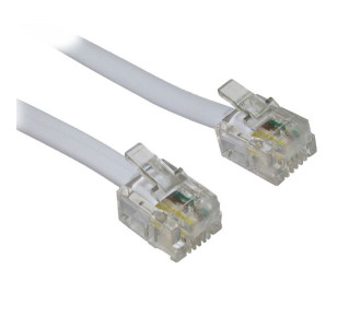 POWERTECH καλώδιο τηλεφώνου CAB-T028 RJ11 6P4C, CCA, 20m, λευκό