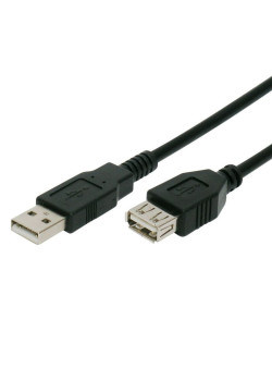 POWERTECH καλώδιο προέκτασης USB CAB-U012, 480Mbps, 3m, μαύρο