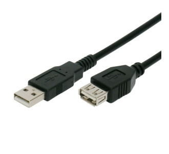 POWERTECH καλώδιο προέκτασης USB CAB-U012, 480Mbps, 3m, μαύρο