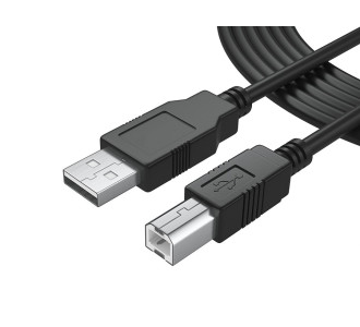 POWERTECH Καλώδιο USB 2.0 σε USB Type B CAB-U016, 1.5m, μαύρο