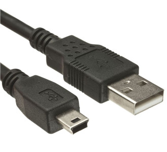 POWERTECH Καλώδιο USB 2.0 σε USB Mini CAB-U025, copper, 1.5m, μαύρο