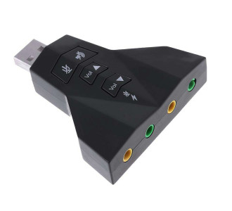 POWERTECH κάρτα ήχου USB CAB-U037, 7.1CH, έξοδος μικρόφωνου & ακουστικού POWERTECH κάρτα ήχου USB CAB-U037, 7.1CH, έξοδος μικρόφωνου & ακουστικού