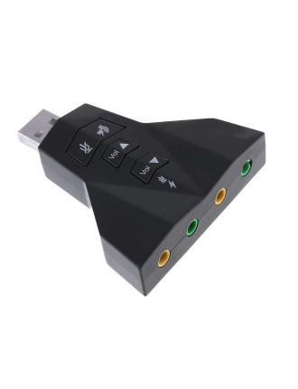 POWERTECH κάρτα ήχου USB CAB-U037, 7.1CH, έξοδος μικρόφωνου & ακουστικού