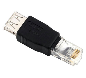 POWERTECH αντάπτορας RJ45 σε USB 2.0 female CAB-U085