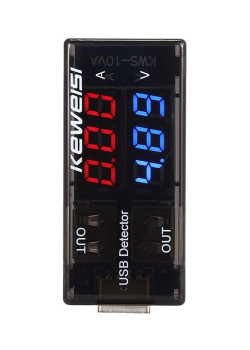 KEWEISI Συσκευή ελέγχου θύρας USB KWS-10VA, 2x USB Output, 3-9V