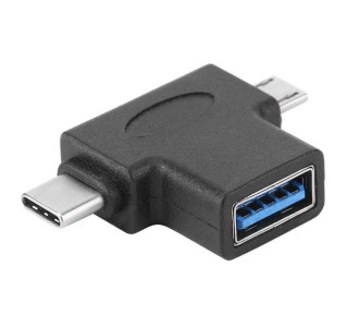 POWERTECH αντάπτορας USB σε USB-C & Micro USB CAB-U117, 5Gbps, μαύρος POWERTECH αντάπτορας USB σε USB-C & Micro USB CAB-U117, 5Gbps, μαύρος