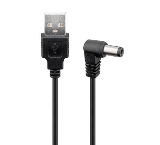 POWERTECH καλώδιο USB σε DC 5.5x2.1mm CAB-U120, copper, 1.5m, μαύρο