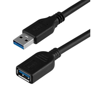 POWERTECH καλώδιο προέκτασης USB CAB-U123, 5Gbps, 1.5m, μαύρο