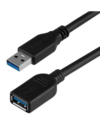 POWERTECH καλώδιο προέκτασης USB CAB-U123, 5Gbps, 1.5m, μαύρο
