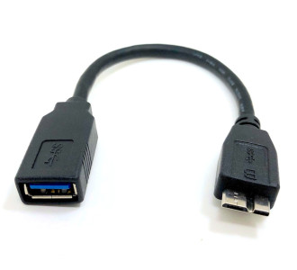 POWERTECH αντάπτορας USB σε Micro B USB CAB-U155, 5Gbps, 0.3m, μαύρος