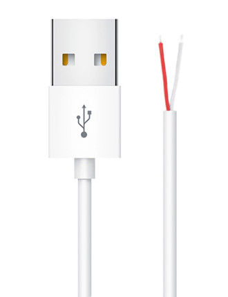 POWERTECH καλώδιο USB CAB-U156 με ελεύθερα άκρα, 1m, λευκό POWERTECH καλώδιο USB CAB-U156 με ελεύθερα άκρα, 1m, λευκό