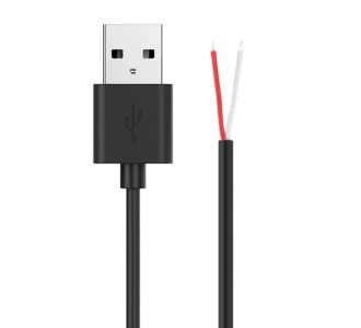 POWERTECH καλώδιο USB CAB-U157 με ελεύθερα άκρα, 1m, μαύρο POWERTECH καλώδιο USB CAB-U157 με ελεύθερα άκρα, 1m, μαύρο