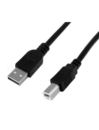 POWERTECH καλώδιο USB σε USB Type Β CAB-U159, 480Mbps, 1.5m, μαύρο, 10τμχ