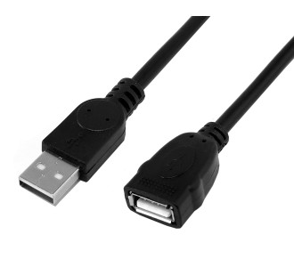 POWERTECH καλώδιο προέκτασης USB CAB-U160, 480Mbps, 1.5m, μαύρο, 10τμχ