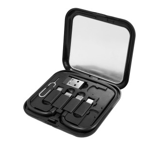 POWERTECH all in one κιτ φόρτισης με καλώδιο & αντάπτορες CAB-U162, 60W, 30cm, μαύρο POWERTECH all in one κιτ φόρτισης με καλώδιο & αντάπτορες CAB-U162, 60W, 30cm, μαύρο