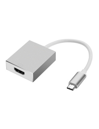 POWERTECH αντάπτορας USB-C σε HDMI CAB-UC006, 4K/30Hz, γκρι