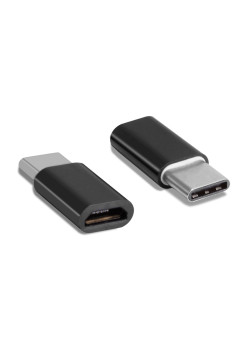 POWERTECH αντάπτορας USB-C σε Micro USB θηλυκό CAB-UC019, μαύρος