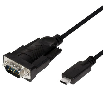 POWERTECH καλώδιο USB-C σε σειριακή RS-232 CAB-UC061, 1.8m, μαύρο POWERTECH καλώδιο USB-C σε σειριακή RS-232 CAB-UC061, 1.8m, μαύρο