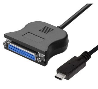 POWERTECH καλώδιο USB-C σε παράλληλη DB25 CAB-UC062, 1.8m, μαύρο POWERTECH καλώδιο USB-C σε παράλληλη DB25 CAB-UC062, 1.8m, μαύρο