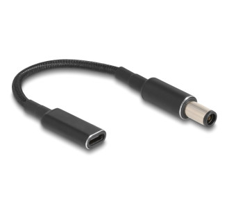 POWERTECH καλώδιο τροφοδοσίας CAB-UC074, USB-C σε HP 7.4x5.0mm, μαύρο