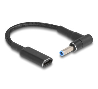 POWERTECH καλώδιο τροφοδοσίας CAB-UC075, USB-C σε HP 4.5x3.0mm, μαύρο