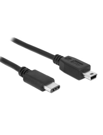 POWERTECH καλώδιο USB-C σε USB Mini CAB-UC079, 1.5m, μαύρο