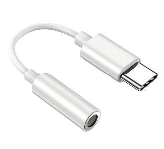 POWERTECH αντάπτορας USB-C σε 3.5mm CAB-UC084, λευκός