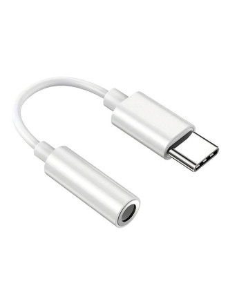 POWERTECH αντάπτορας USB-C σε 3.5mm CAB-UC088, λευκός POWERTECH αντάπτορας USB-C σε 3.5mm CAB-UC088, λευκός