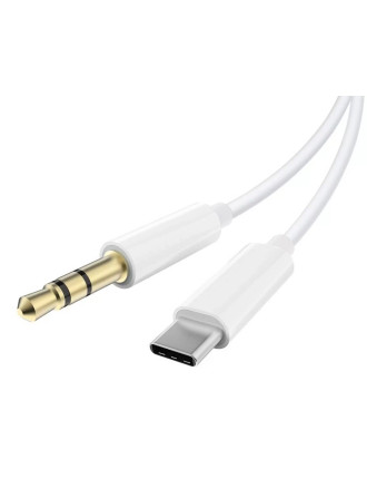 POWERTECH καλώδιο USB-C σε 3.5mm CAB-UC089, 1m, λευκό