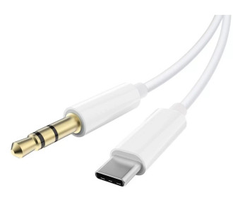 POWERTECH καλώδιο USB-C σε 3.5mm CAB-UC093, 1m, λευκό