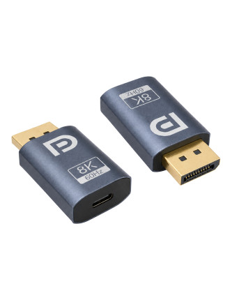POWERTECH αντάπτορας DisplayPort σε USB-C CAB-UC102, 8K/60Hz, γκρι POWERTECH αντάπτορας DisplayPort σε USB-C CAB-UC102, 8K/60Hz, γκρι