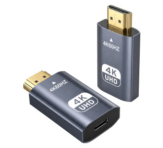 POWERTECH αντάπτορας HDMI σε USB-C CAB-UC104, 4K/60Hz, γκρι POWERTECH αντάπτορας HDMI σε USB-C CAB-UC104, 4K/60Hz, γκρι