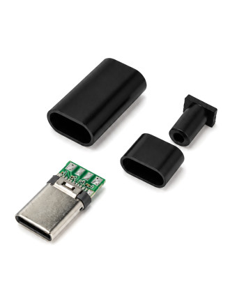 POWERTECH βύσμα USB-C CAB-UC105, 480Mbps, μαύρο POWERTECH βύσμα USB-C CAB-UC105, 480Mbps, μαύρο