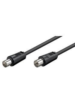 POWERTECH καλώδιο κεραίας RF αρσενικό - RF θηλυκό CAB-V004, μαύρο, 1.5m