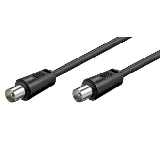 POWERTECH καλώδιο κεραίας RF αρσενικό - RF αρσενικό CAB-V007, μαύρο, 1.5m