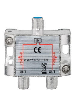 POWERTECH SAT-splitter CAB-V032, 2-way, 5-2400MHz, 100dB