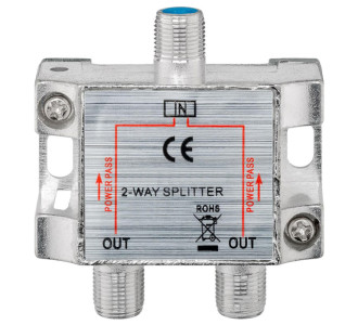 POWERTECH SAT-splitter CAB-V032, 2-way, 5-2400MHz, 100dB