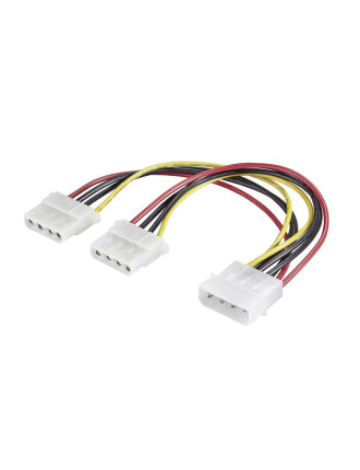 POWERTECH καλώδιο ρεύματος IDE (F) σε 2x IDE (M) CAB-W004, 20cm