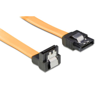 POWERTECH Καλώδιο SATA III 7pin σε 7pin 90° CAB-W026, Metal Clip, 0.35m POWERTECH Καλώδιο SATA III 7pin σε 7pin 90° CAB-W026, Metal Clip, 0.35m