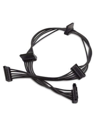 POWERTECH καλώδιο SATA 15pin σε 4x SATA 15pin CAB-W038, 40cm, μαύρο POWERTECH καλώδιο SATA 15pin σε 4x SATA 15pin CAB-W038, 40cm, μαύρο
