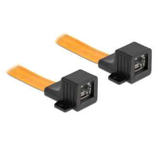 POWERTECH καλώδιο RJ45 θηλυκό CAB-W047, Cat 6 U/UTP, 30cm, κίτρινο